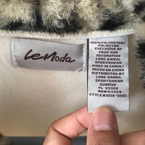 Cape with faux fur collar cold sweater - Picture 2 of 5